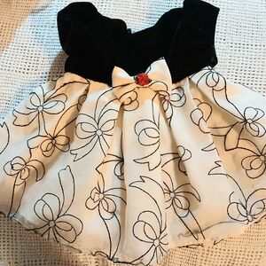 George Premie Black and White Formal Kids Dress